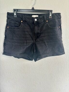 H&M Black Denim High-Rise Women’s Shorts